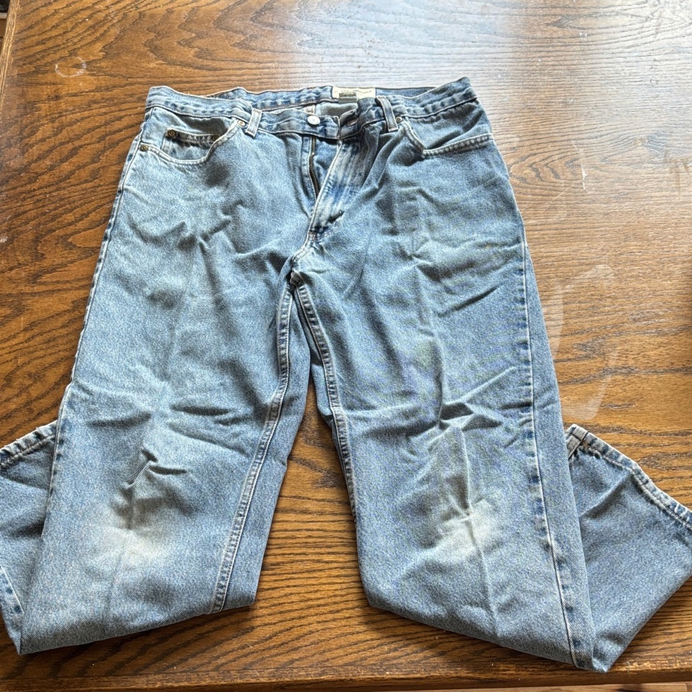 Eddie Bauer Relaxed Light Blue Denim Jeans
